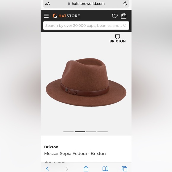NWT Brixton Messer fedora - Picture 14 of 16